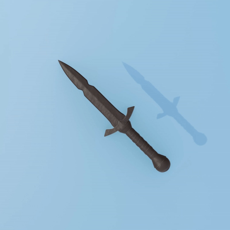 Iron Dagger from Oblivion-0