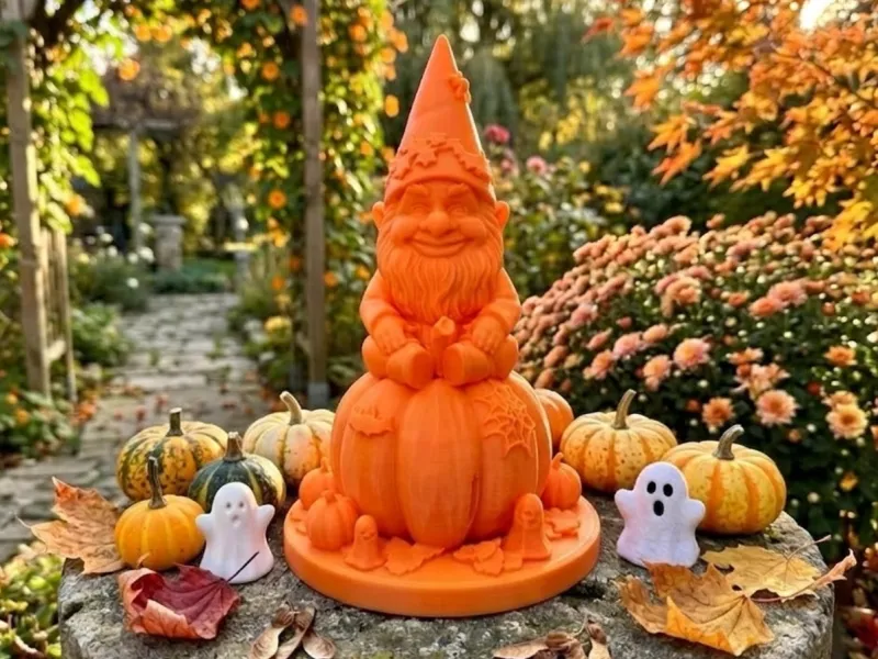 Halloween Pumpkin Gnome