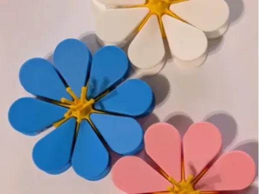 CLIPE DE FLOR PARA GELADEIRA COM BASE PARA PÉTALA - 2MM