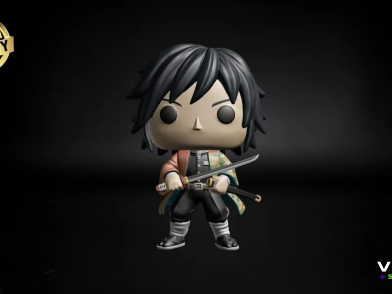 Giyu Tomioka STL 3D Model Demon Slayer Fan Art Funko