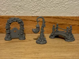 Fairy Garden Moon Lamp Post