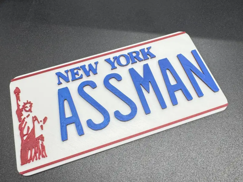 ASSMAN License Plate