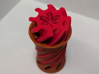 Leaf Spiral Vortex Passthrough Fidget