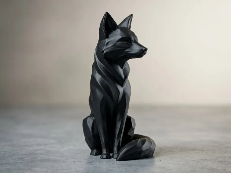 Geometrik Low-Poly Tilki