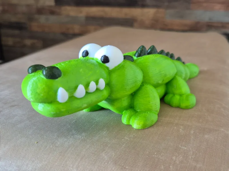 Sculpture décoration crocodile style ballons