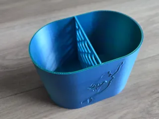 Mermaid and Flounder pencil holder / box (2 in 1)