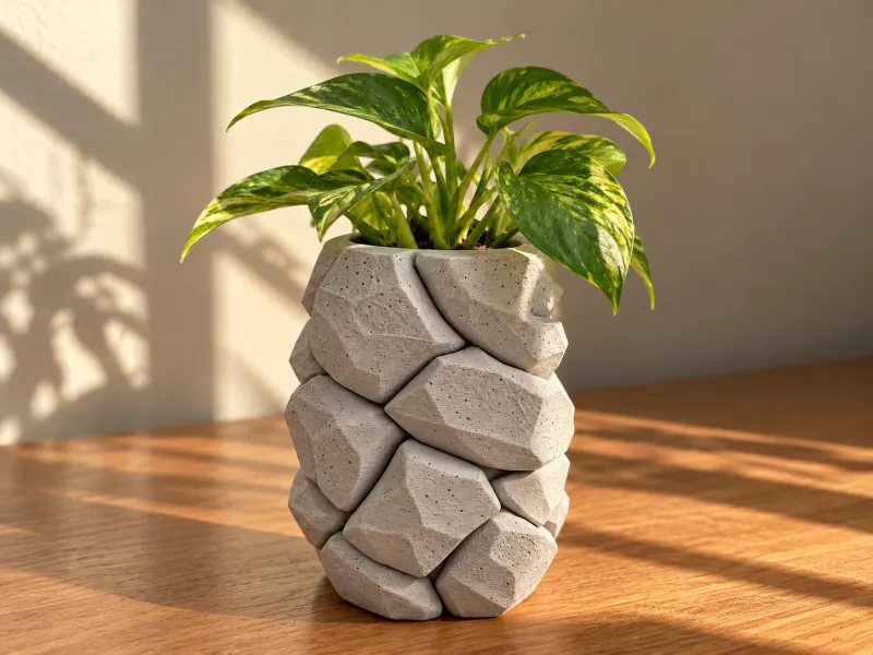 Jardinière en Pierres Empilées