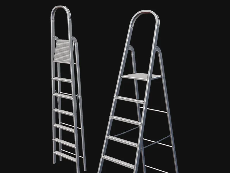 Foldable Step Ladder 3D Printable Model