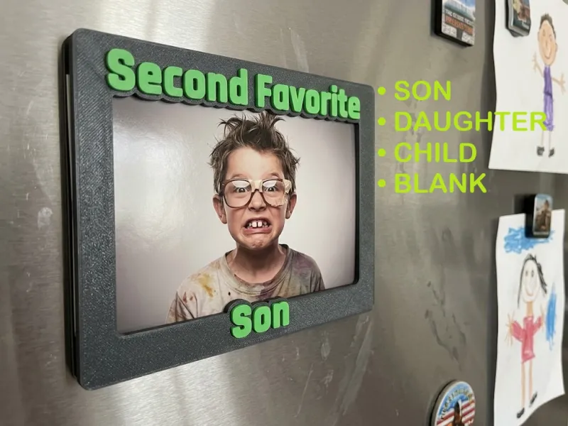 Funny "Second Favorite" Family Picture Frames