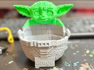 Grogu Pixel Planter