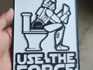 Star Wars Stormtrooper Use the force sign