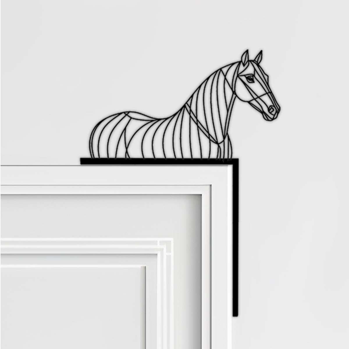 Horse Door Corner Decor, Door Frame Decor, Home Decor