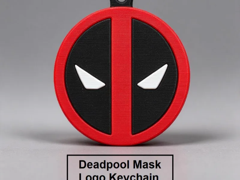 Llavero del Logo de la Máscara de Deadpool