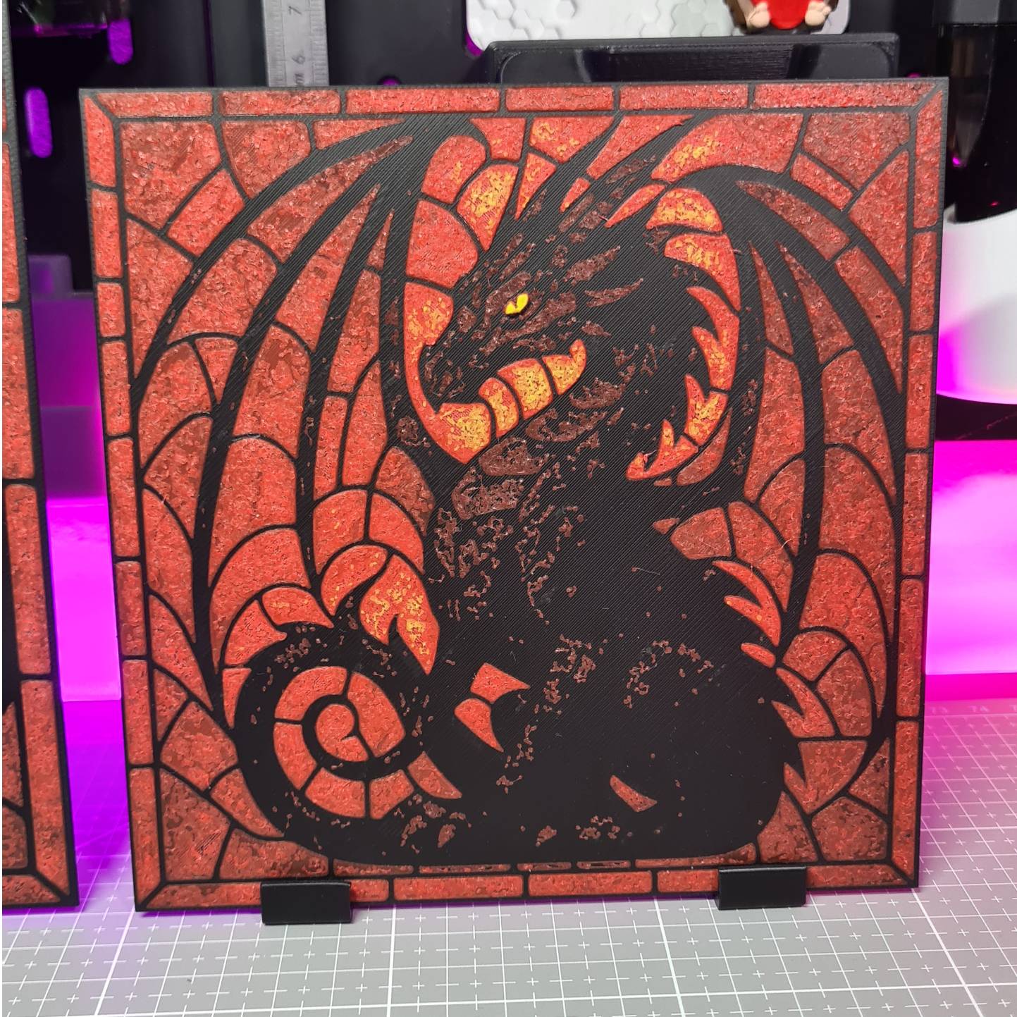 Hueforge Files 3D Printer Files | 3MF File | Black Dragon - Hueforge - 3 Colors ...