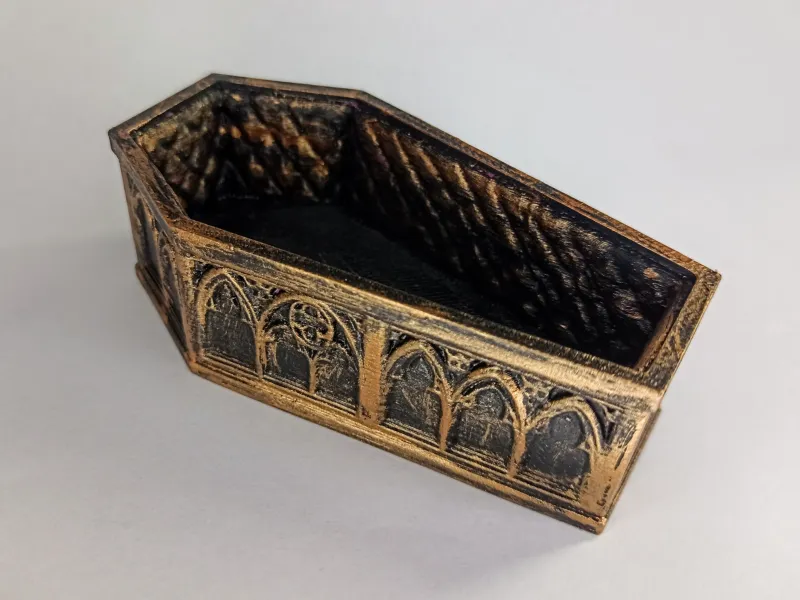 GOTHIC COFFIN - POT TRAY
