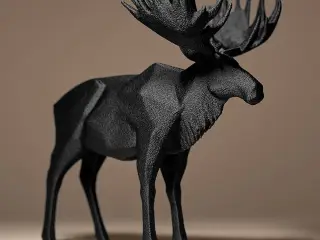 Moose Decor Figurine