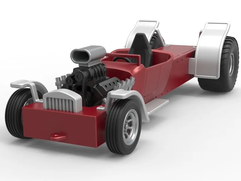 Camion de tractiune 2WD Hot Rod Scara 1:25