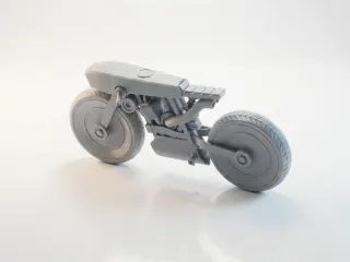 Bik Futuristic Motorcycle Vehicle 3D Printable