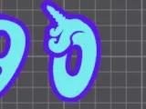 Chiffre zéro 0 licorne-0