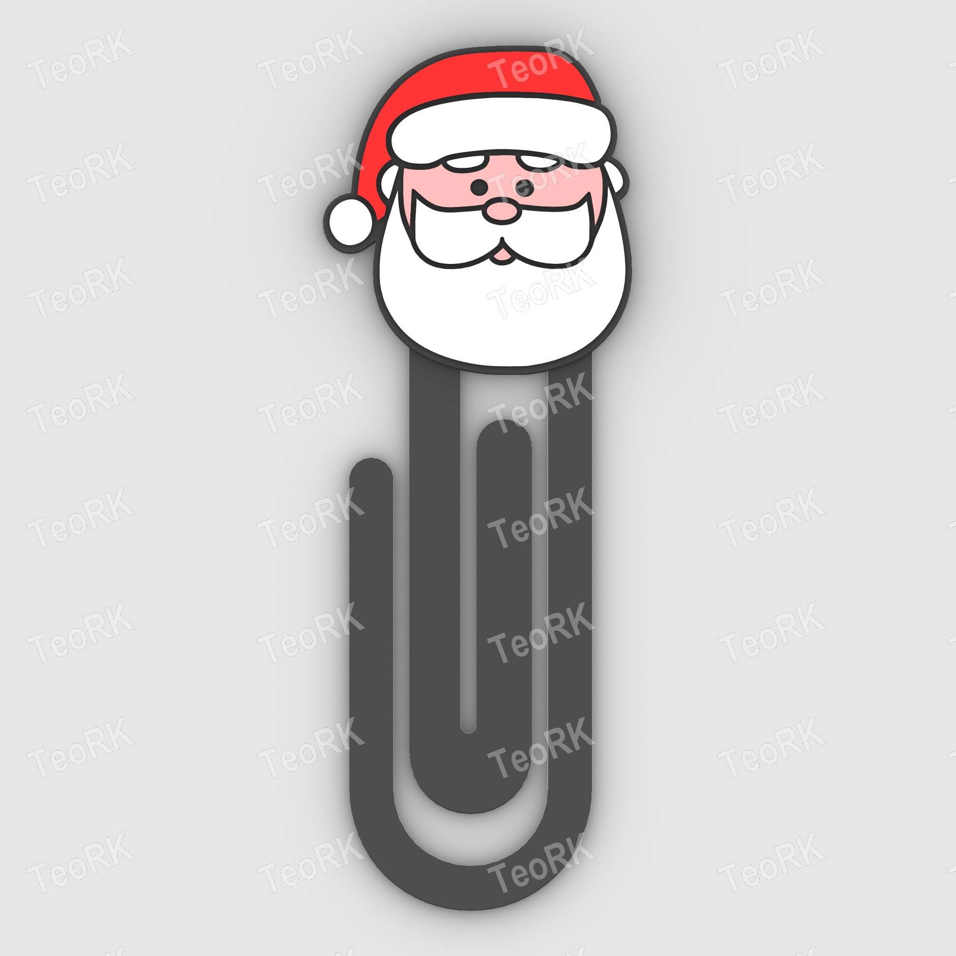 Paperclip Santa Claus 1812114959 - bookmark