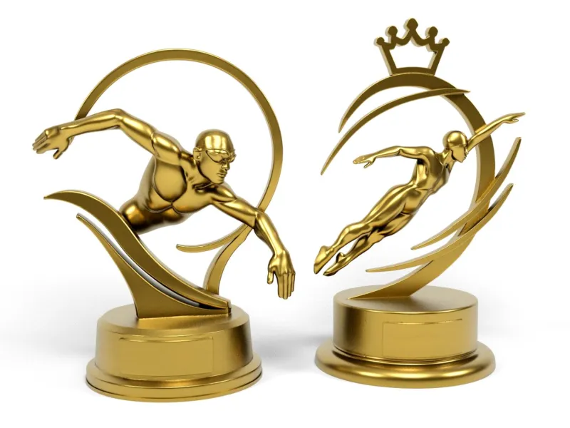 Troféus de natação