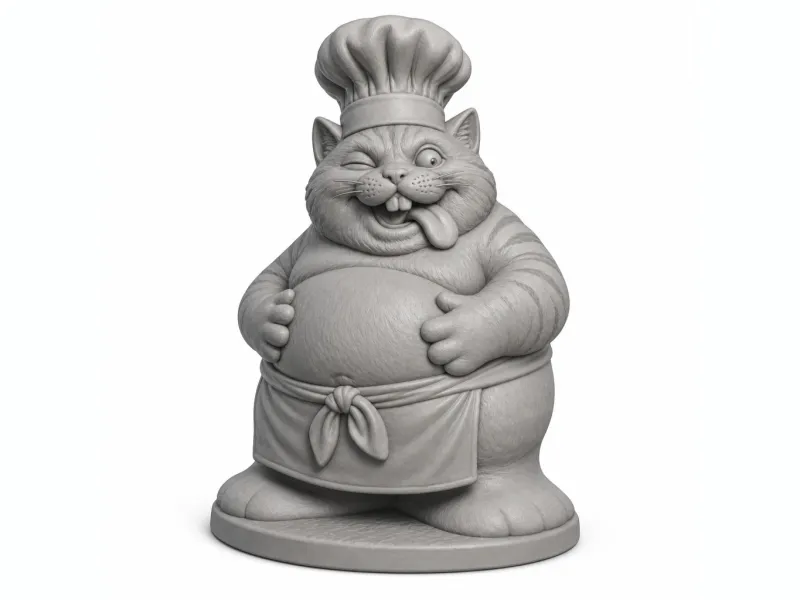 Gato Chef Engraçado