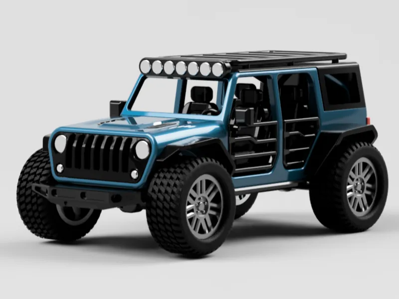 4-Door JEEP Wrangler with removable Hardtop