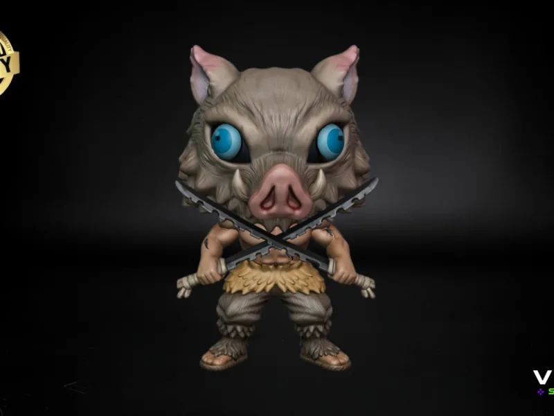 Inosuke Hashibira STL 3D Model, Funko anime demon slayer