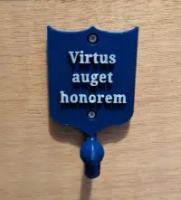 Shield with Hook and Motto-0