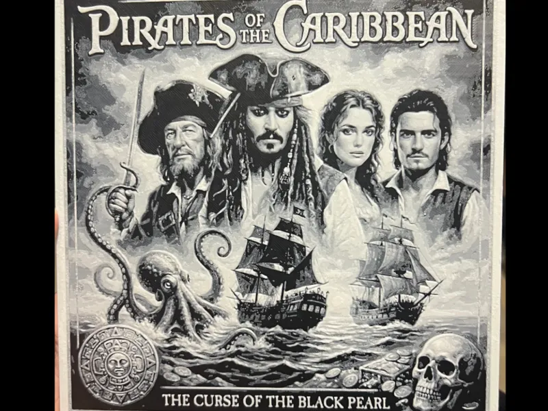 Pirates of the Caribbean BW Hueforge 200x200