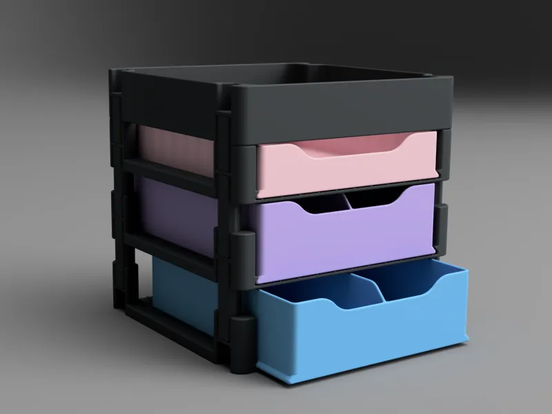 Versatile Stackable Storage Box System — 250 mm Edition