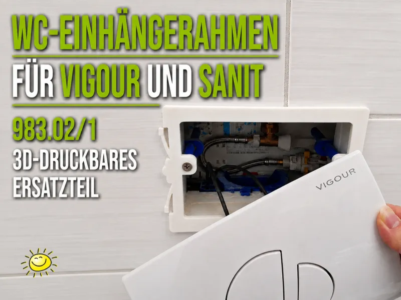 WC-Einhängerahmen für Vigour & Sanit 983.02/1
