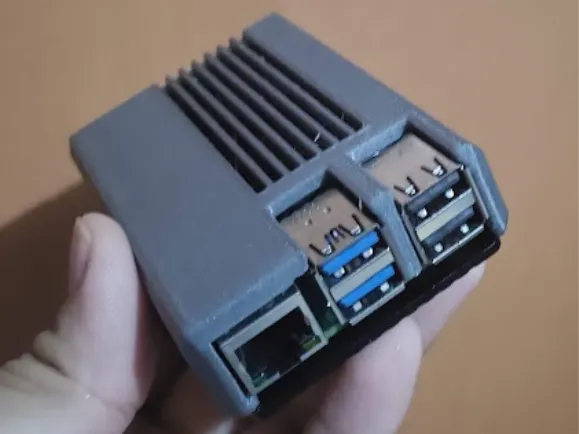 Rasberry Pi 5 Case With (Dual Cooling Heatsink) Cover