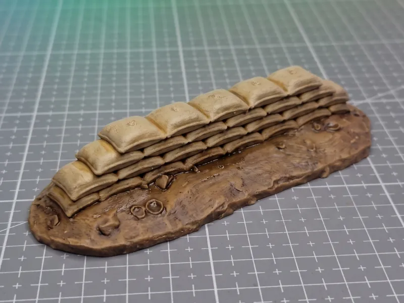 Sandbag Line - Grimdark Wargame Terrain