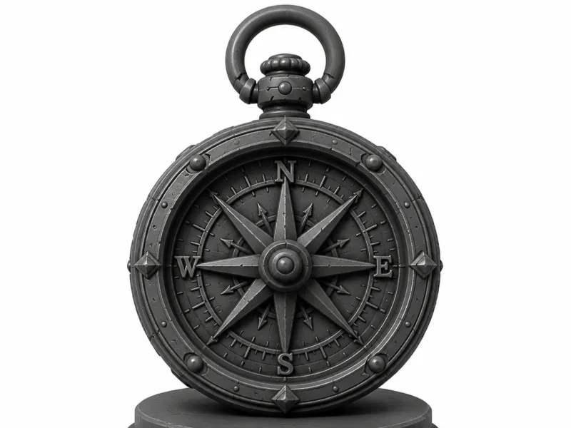 Compass statue
