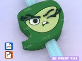 Straw Topper Disgusted - Inside Out-0