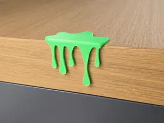 Tropfende Pfütze Slime Schleim Halloween