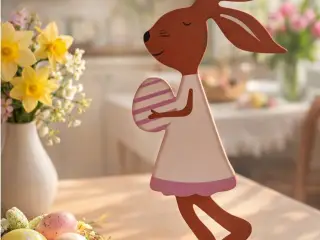 Easter bunny home decor