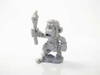 Caveman Warrior Figurine Collectible 3D Printable