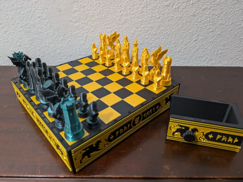 Jeu d’Échecs Harry Potter – Échiquier avec rangement intégré