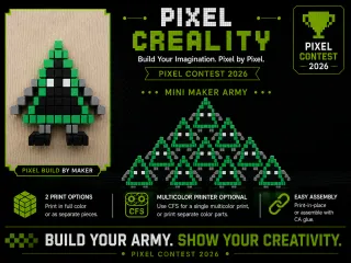 creality mini maker pixel figure