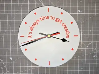 Wall Clock "It´s always time to get creative"
