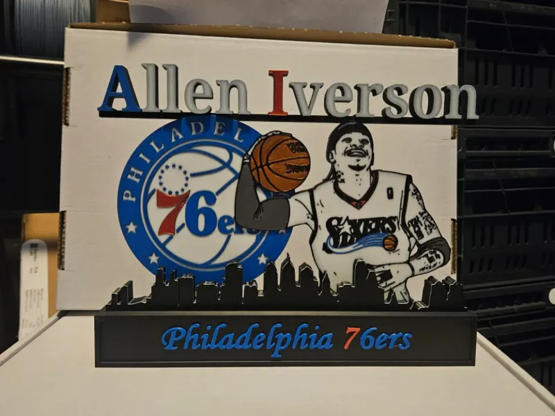 NBA - Philadelphia 76ers Allen Iverson display