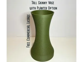 Tall Crosshatch vase