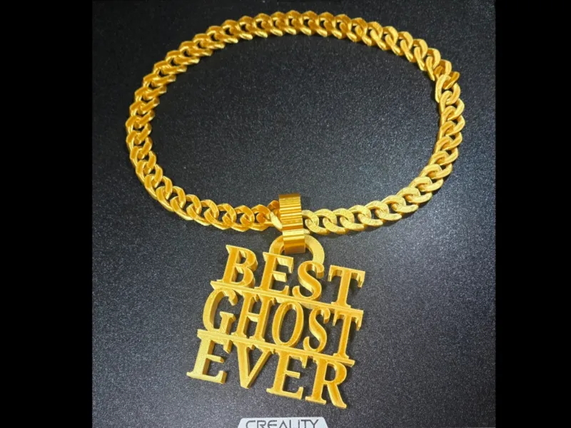 EL MEJOR FANTASMA DE TODOS COLLAR CON COLGANTE Joyería para Disfraz de Halloween