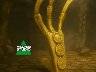 Elder Scrolls - Skyrim Golden Claw Statue Idol
