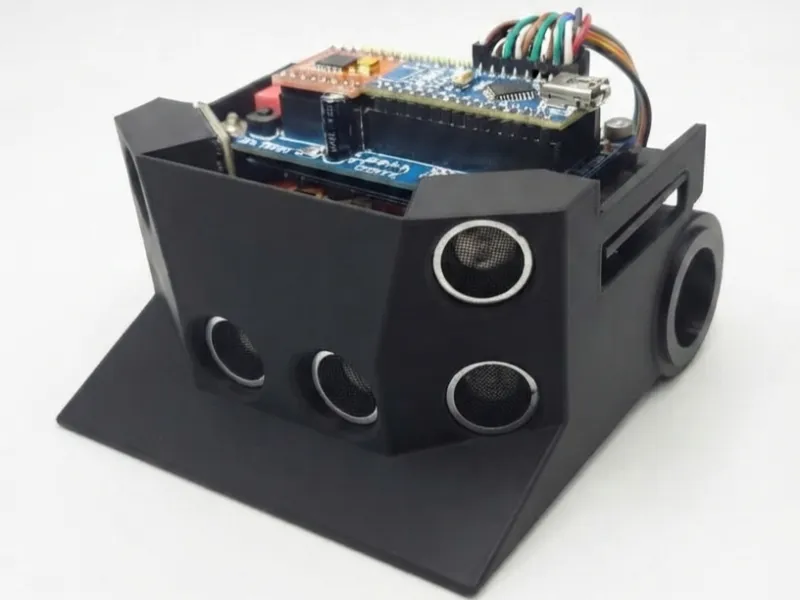 Chasis Robot Minisumo - Sensor ultrasónico