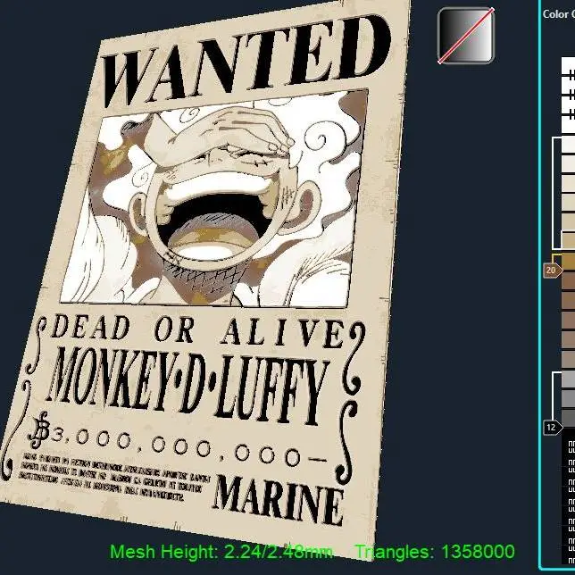 Wanted Monkey D Luffy One Piece