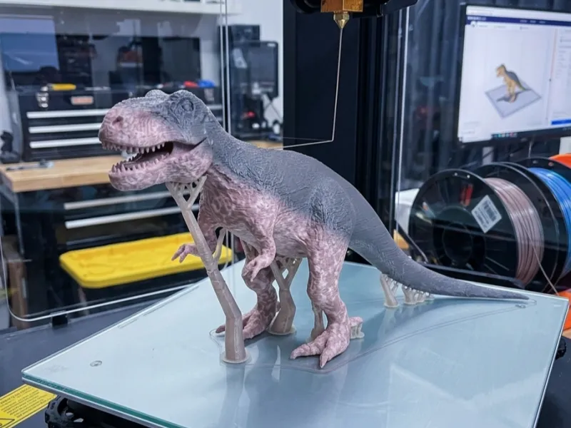 Modelo de Dinossauro v2 - 44,2g de filamento (Suporte Baixo)