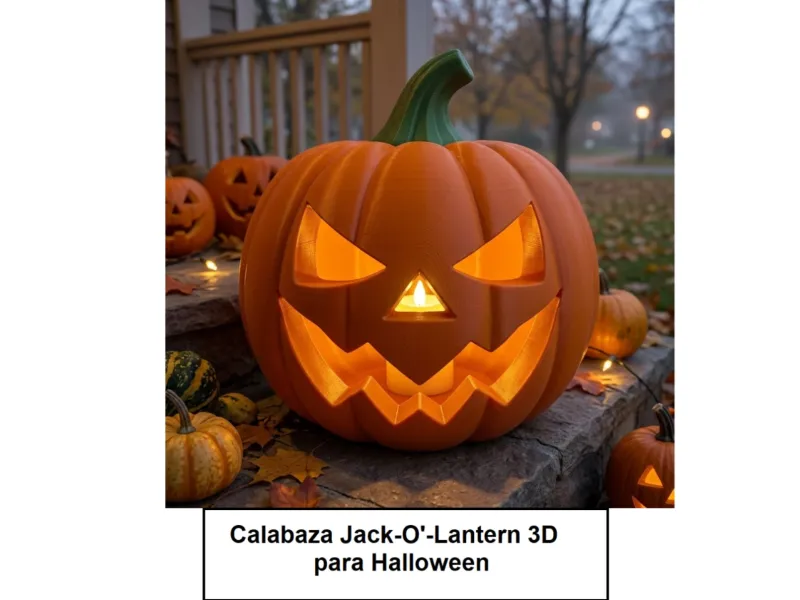 🎃 Zucca Jack-O'-Lantern 3D per Halloween Decorazione luminosa
